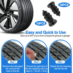 QLOUNI valve caps and accessories to maintain tire seal.