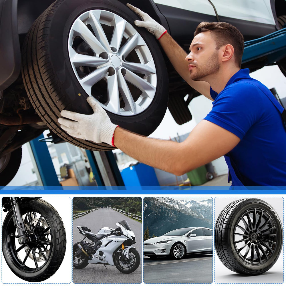 QLOUNI versatile tubeless tire kit for cars, SUVs, motorcycles, and ATVs.