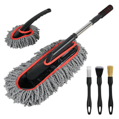 QLTUDN car duster extendable handle reaching the roof for easy exterior cleaning