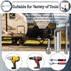 QMTCYXGS T-slot drill attachment grips securely for non-slip connection.