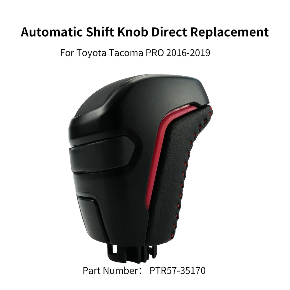 Qnbes ABS and leather shift knob delivers soft touch and durable wear resistance