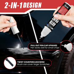 Qnofuit brush area for larger scratches delivers smooth coverage.