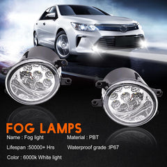 qobsos Camry SE 6000K fog light right for all-weather visibility