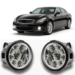 Qobsos LED fog light for Infiniti G37 front view improves nighttime visibility