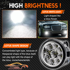 Qobsos wide-illumination fog light for Infiniti G37 increases beam reach