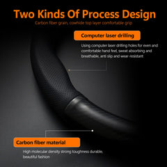 QODOLSI easy-clean carbon fiber leather for quick maintenance.