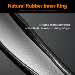 QODOLSI universal 14.96 by 14.17 inch size fits most cars.