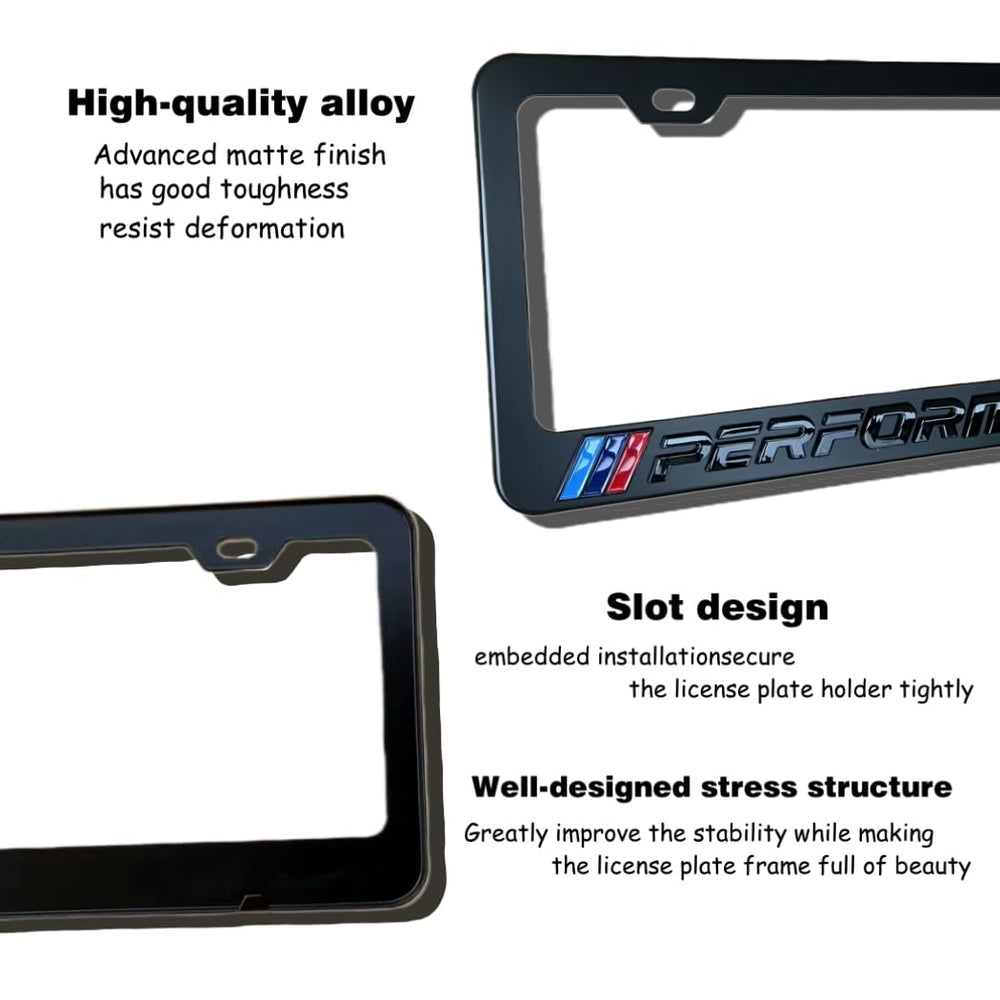 QOMAGO aluminum matte finish frame blends with any vehicle look.