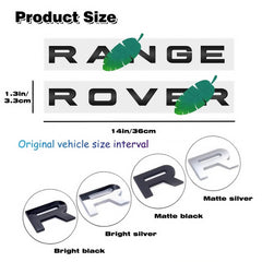 QOMAGO Range Rover emblem badge with durable ABS for long-lasting style.