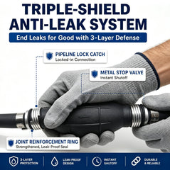 Qonsy ethanol-compatible rubber fuel line for marine and outdoors