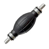 Qonsy fuel line hand primer bulb in use for fast, controlled fuel transfer.