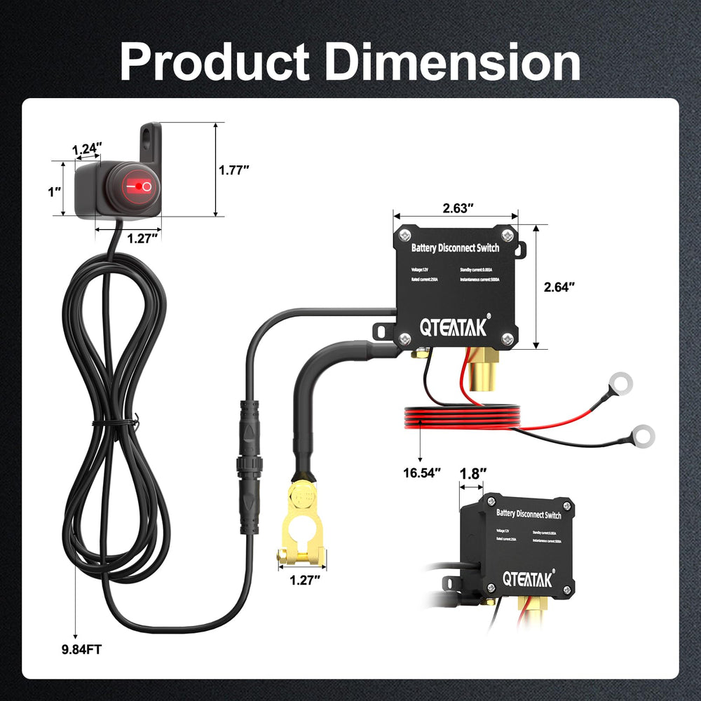 QTEATAK copper conductor provides strong electrical conductivity for safe disconnection.