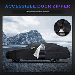 Qualencey Dodge Challenger cover six layer detail with PA coating and aluminum shield