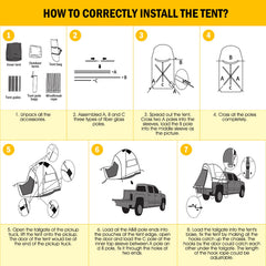 Qualencey pickup tent privacy flaps offer optional seclusion