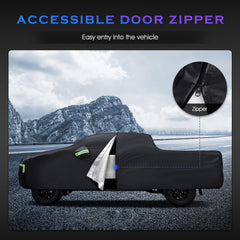 Qualencey Ram 1500 truck cover reflective strips boost visibility for safer parking at night