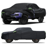 Qualencey Tacoma truck cover with 6-layer design protecting paint from sun