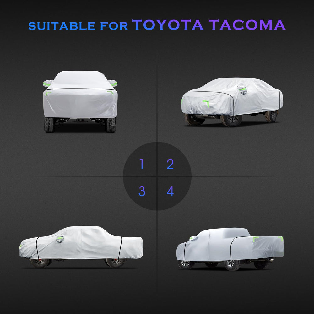 Qualencey Toyota Tacoma reflective strips enhance safety at night