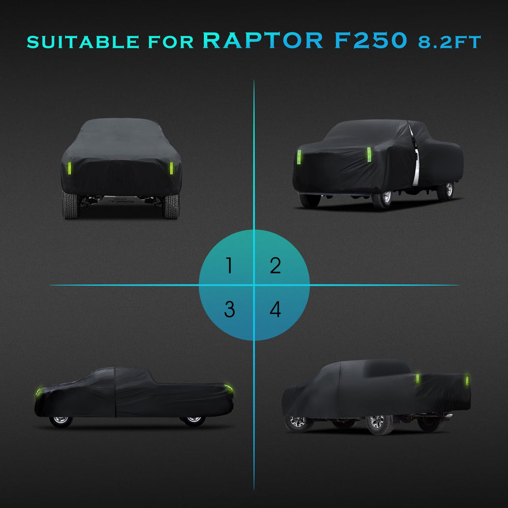 Qualencey truck-cover-easy-installation shows fast, tool-free setup.