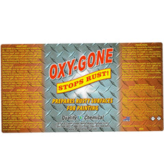 Quality Chemical Oxy-Gone rust remover with wire-brush prep aids surface preparation