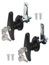 Quality Life left T-handle lock for truck topper enhances rear door security.