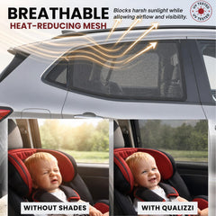 Qualizzi L/Car Shades close-up of breathable mesh material