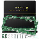 QUANQIUFEI bling frame rhinestones sparkle for a luxurious car look