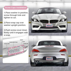 QuanQIUFEI frame fits standard US plates for easy compatibility.