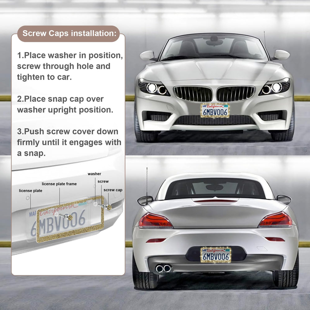 QUANQIUFEI frame with anti-theft screws offers secure mounting