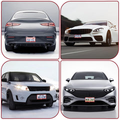 QUANQIUFEI burgundy frame sparkles in sun, enhancing your car’s personality