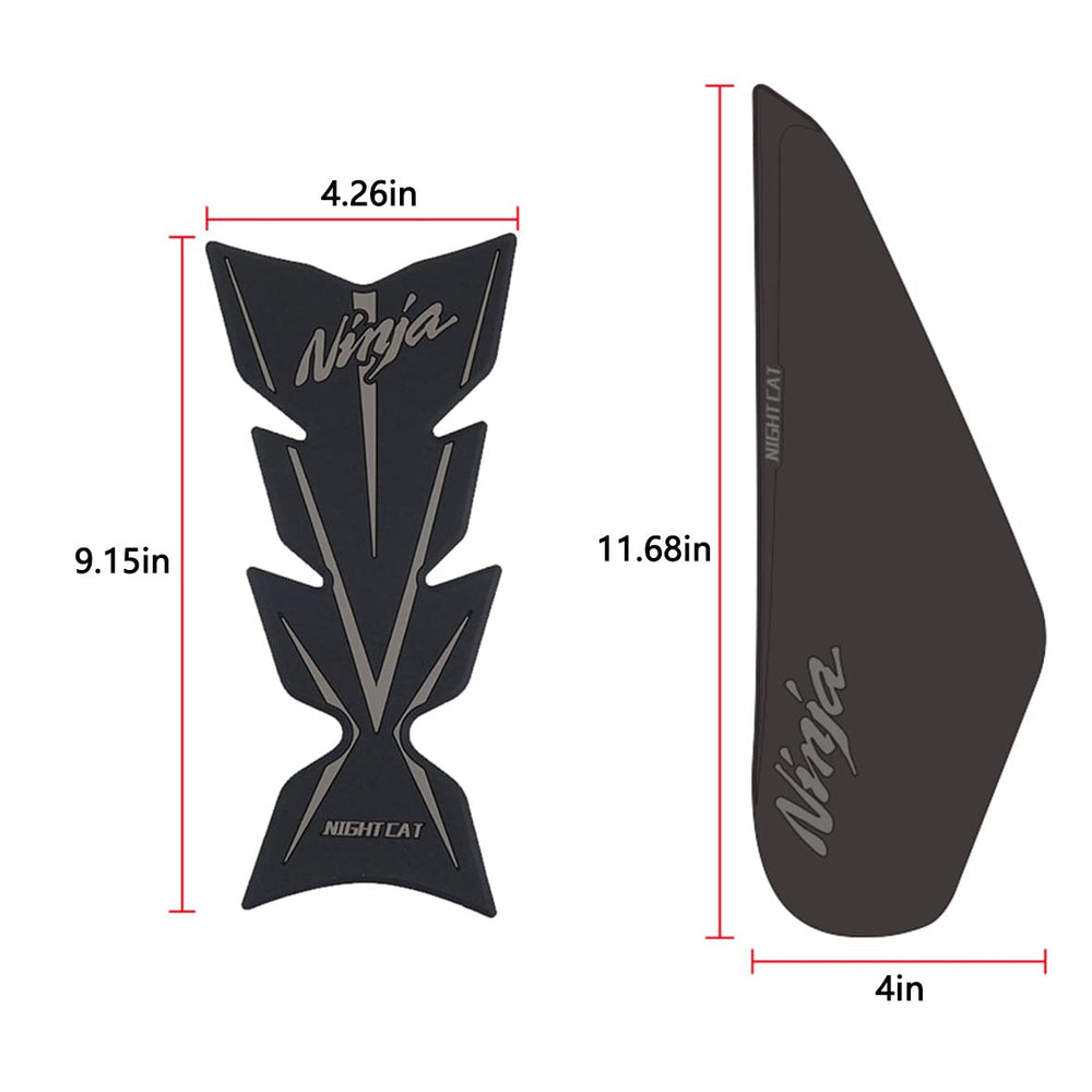 QUANT left side sticker enhances grip and protects the tank surface.