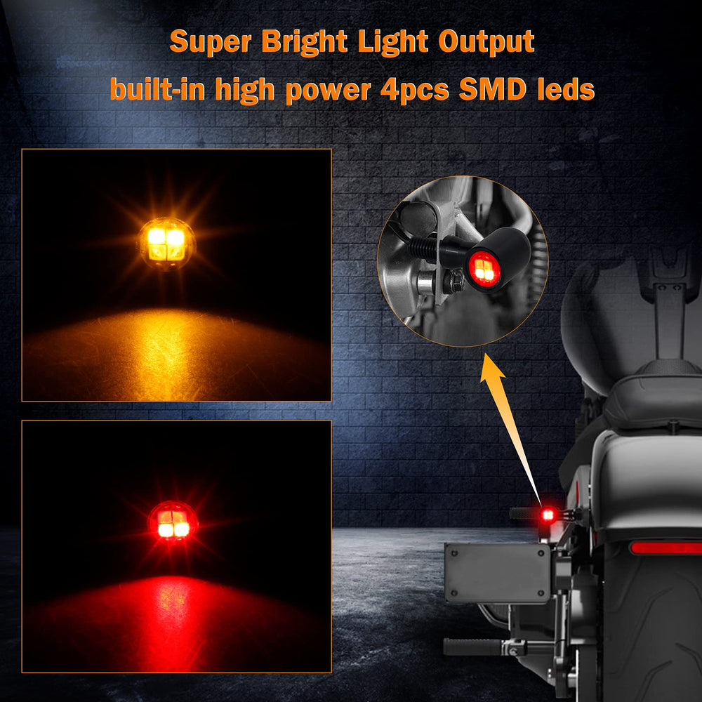 QUASCO brake tail light compact design for night visibility