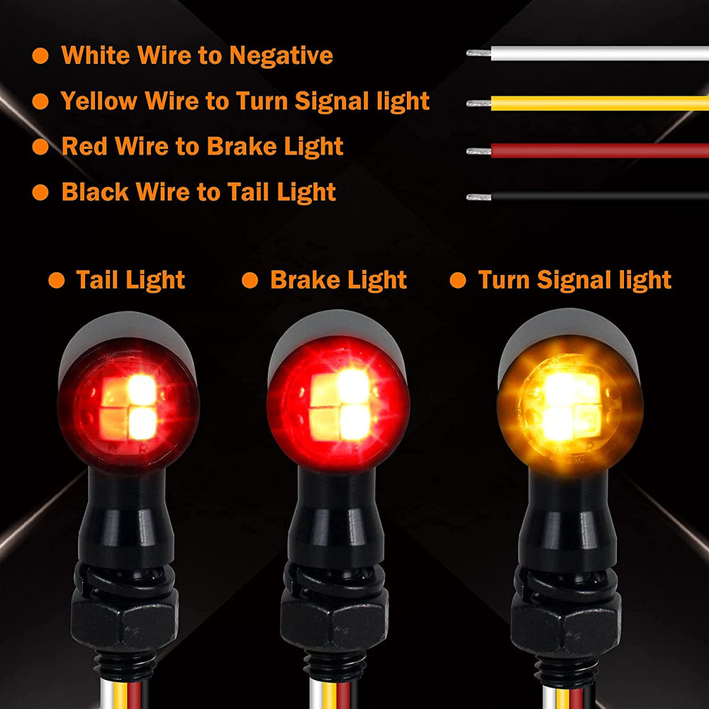QUASCO LED turn signal 8mm mount for universal fit