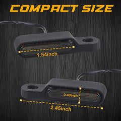 QUASCO motorcycle blinkers add daytime and night visibility