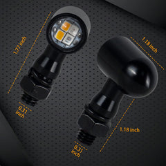 QUASCO pair of LED motorcycle tail lights enhances signaling