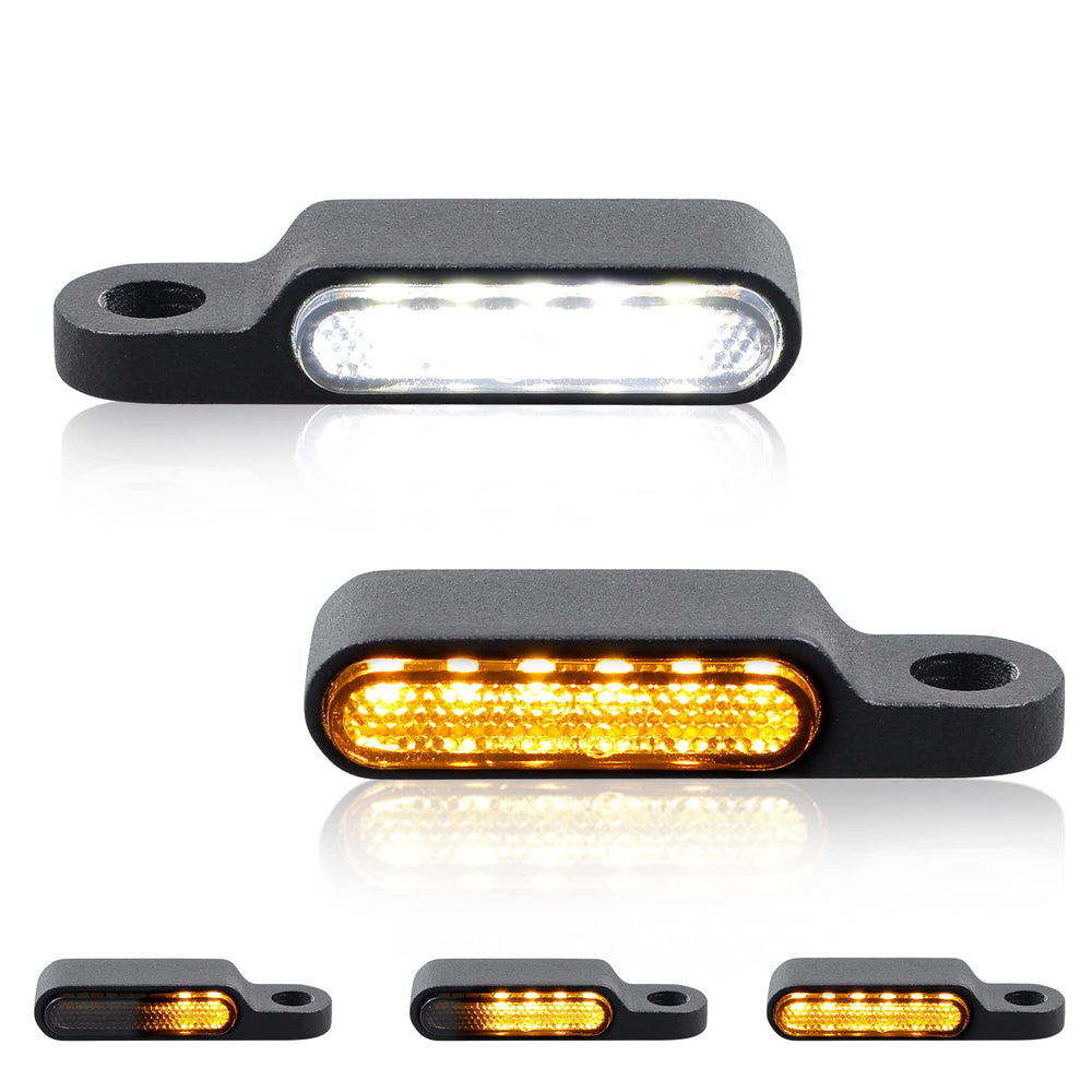 QUASCO universal LED turn signals front mini for enhanced daytime visibility