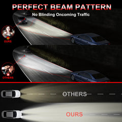 QUAYUB bright-white headlight beam enhances roadside recognition.