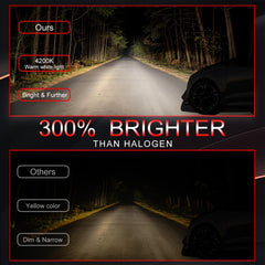 QUAYUB easy-install headlight bulbs for quick upgrades.