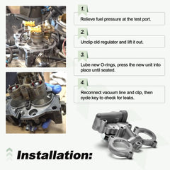 Quctaki regulator label on unit verifies model and specs