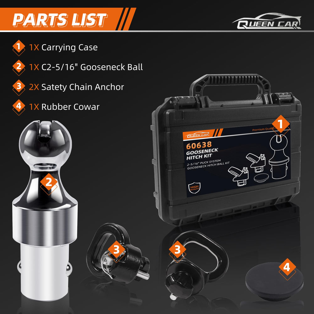 Queencar 60638 puck-system compatibility suits 2013-2026 Ram trucks