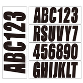 QuickMarine 3-inch registration decals for boats provide clear hull identification.