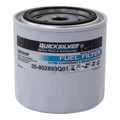 Quicksilver 802893Q01 water separating filter for Mercury outboards keeps fuel clean.
