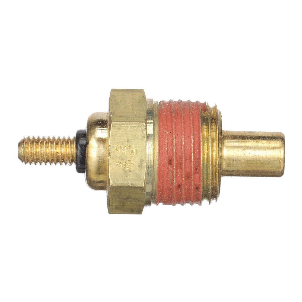 Quicksilver 806490T gauge sender mounted on MerCruiser stern drive for reliable temp monitoring.