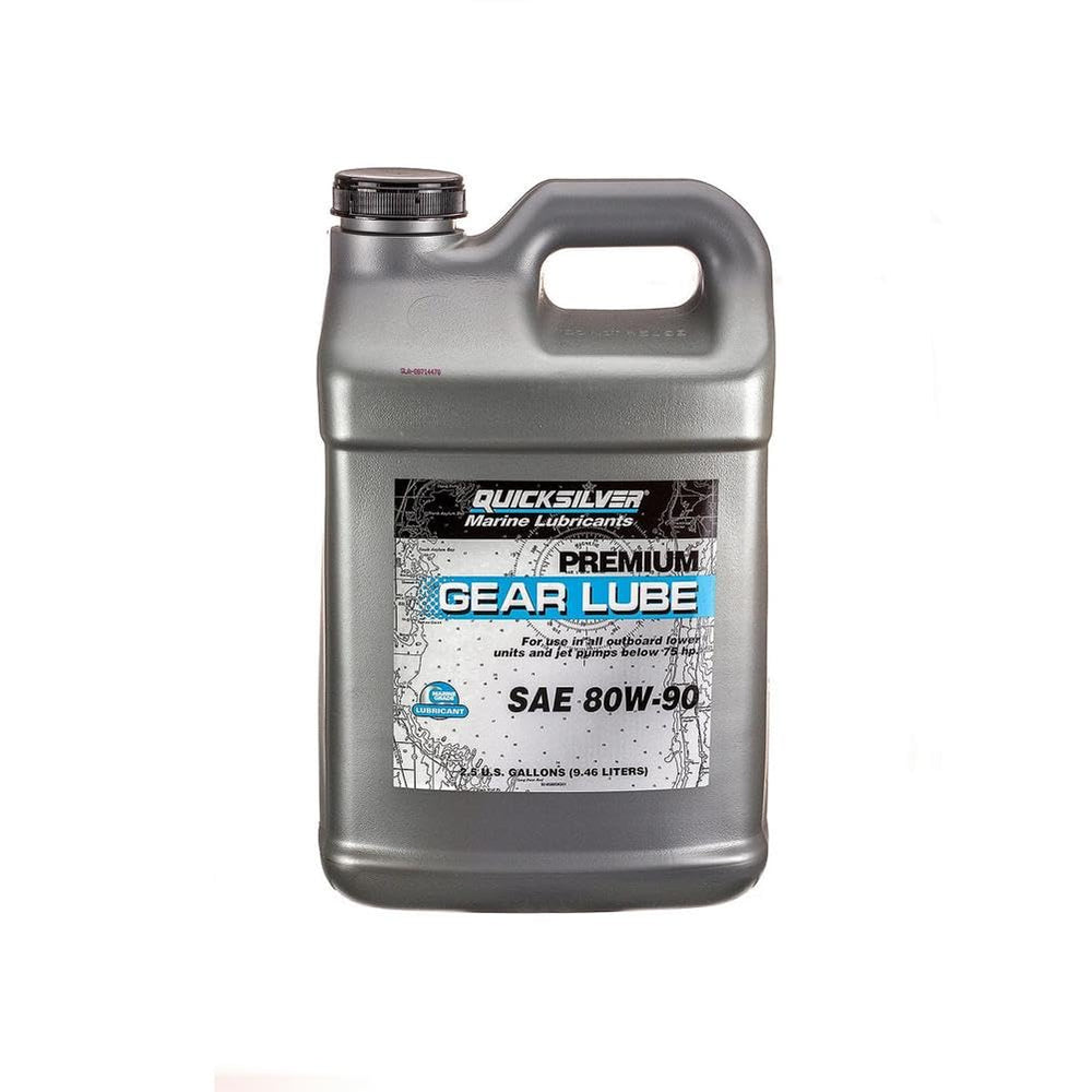 Quicksilver 80W-90 gear lube bottle for marine engines
