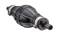 Quicksilver hose clamps secure 5/16 inch connections to prevent leaks during operation.