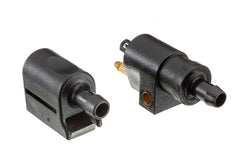 Quicksilver Mercury outboard fuel fitting connectors for secure connections.