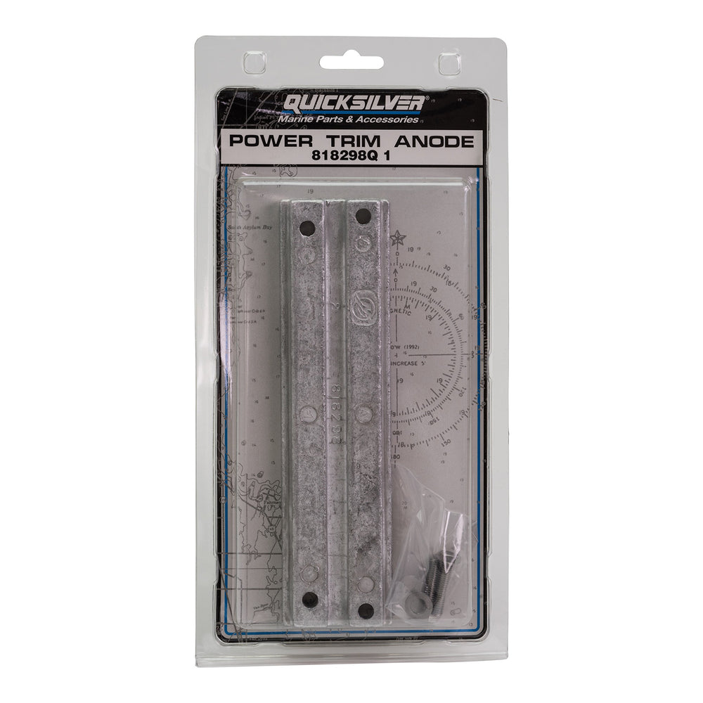 Quicksilver aluminum sacrificial anode supports long-term engine protection and peace of mind