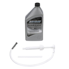 Quicksilver SAE 90 gear lube bottle for marine gear protection