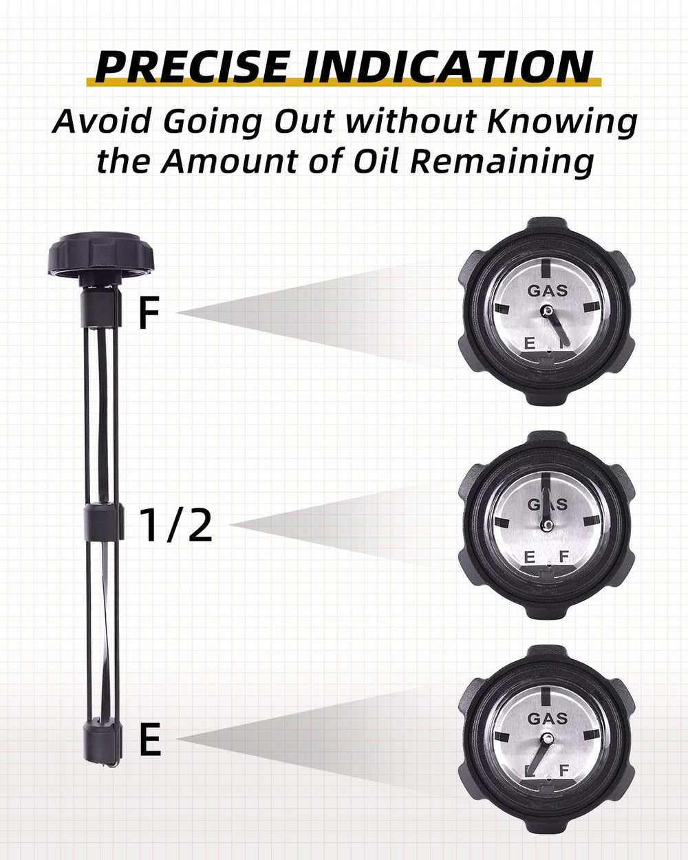 QuickWOLF Ranger gas cap with threaded seal prevents fuel leaks and odor.