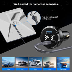 QUIDDITY Starlink Mini LED voltmeter helps monitor voltage on the go.