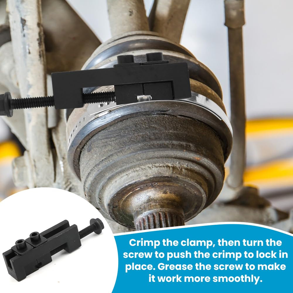 Quivorant plier jaw detail showing adjustable opening for various clamp sizes.